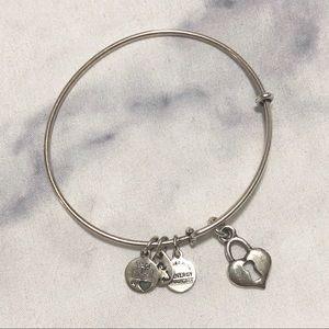 Alex and Ani Key to my Heart charm bracelet